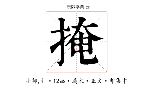 掩
