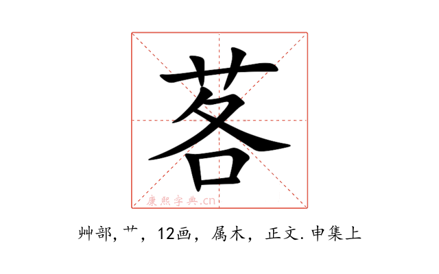 茖