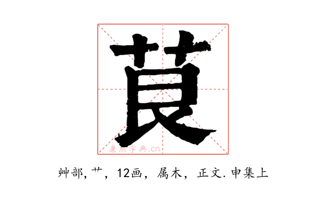 茛