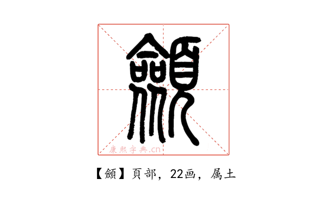顩