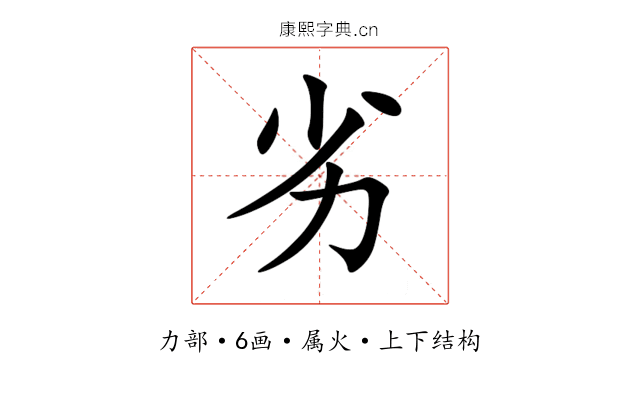 劣 劣
