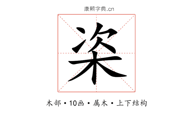 栥 栥